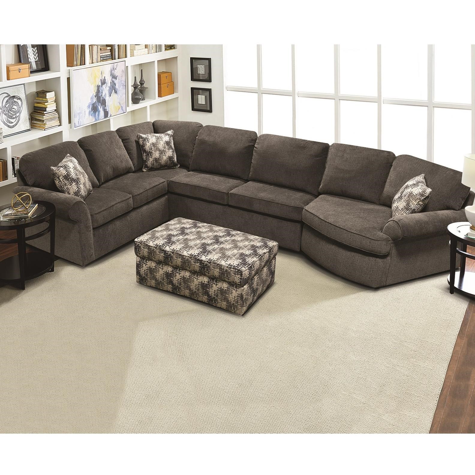 England Malibu Casual 3Piece Sectional SuperStore Sectional Sofas